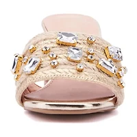 New York & Company Womens Raquelle Slide Sandals