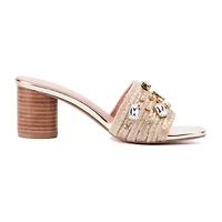 New York & Company Womens Raquelle Slide Sandals