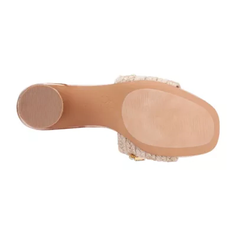 New York & Company Womens Raquelle Slide Sandals