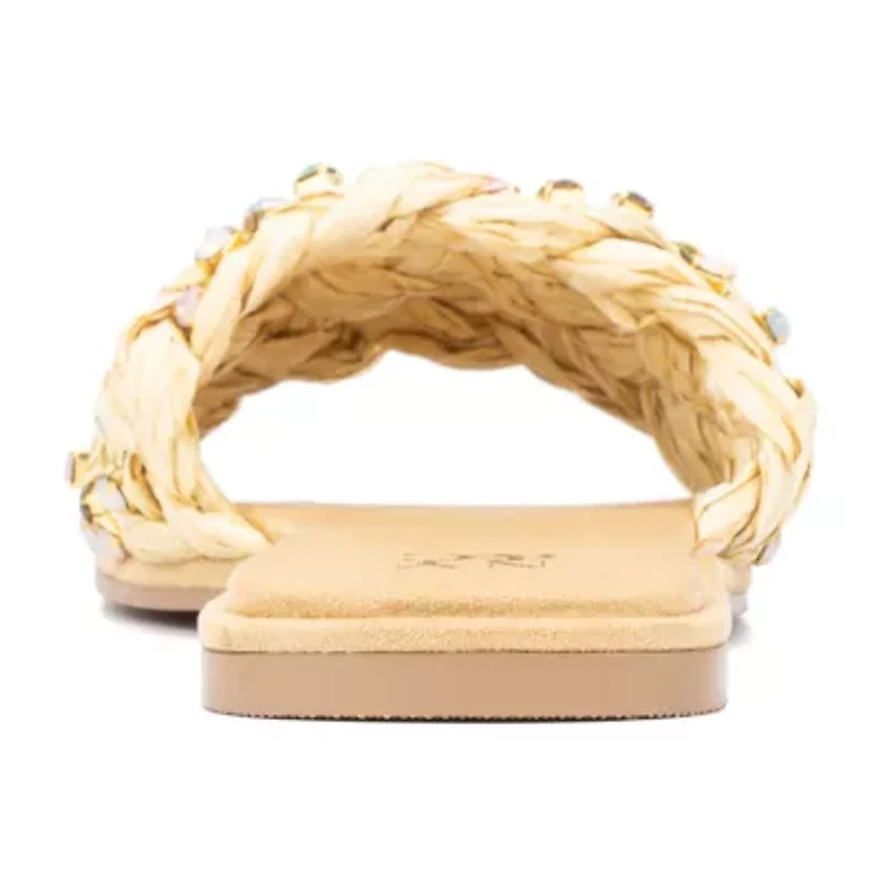 New York & Company Womens Izzy Slide Sandals