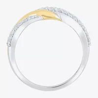 (Si2 / G) Womens 1/2 CT. T.W. Lab Grown White Diamond 10K Gold Cocktail Ring
