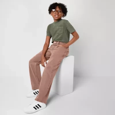 Thereabouts Little & Big Kid Boys Adjustable Waist Carpenter Jean