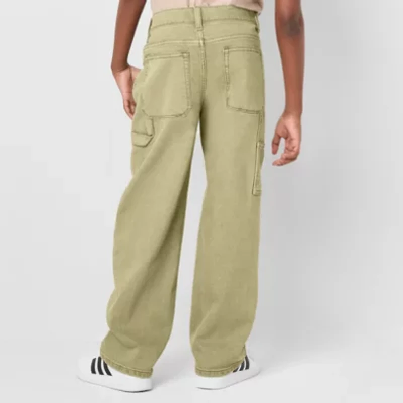 Thereabouts Little & Big Kid Boys Adjustable Waist Carpenter Jean
