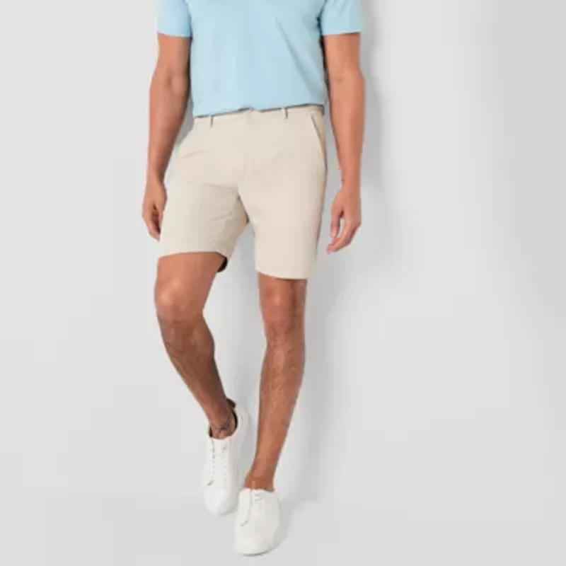 St. John's Bay Performance Mens 9" Mid Rise Moisture Wicking Chino Short