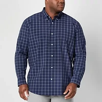 St. John's Bay Performance Mens Long Sleeve Classic Fit Big and Tall Button-Down Shirt