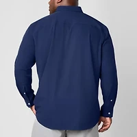 St. John's Bay Performance Mens Long Sleeve Classic Fit Big and Tall Button-Down Shirt