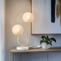 510 Design Zusa 2-Light Globe Metal Table Lamp