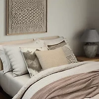 Indigo Road by Egypt Sherrod Kanoko Shibori Chevron 100% Cotton Square Throw Pillow