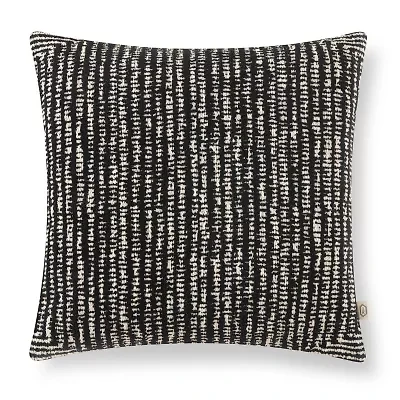 Indigo Road by Egypt Sherrod Remel Abstract Cotton Rich Square Throw Pillow