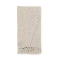 Indigo Road by Egypt Sherrod Olema Loose Weave Tasseled Linen Blend Midweight Throw