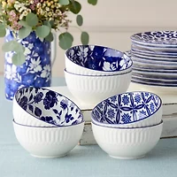 Certified International Madison 6-pc. Porcelain Ice Cream Bowl