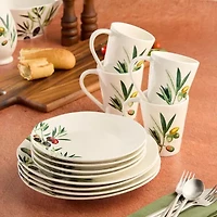 Certified International Oliva 4-pc. Stoneware Salad Plate