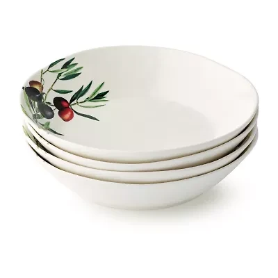 Certified International Oliva 4-pc. Stoneware Soup Bowl