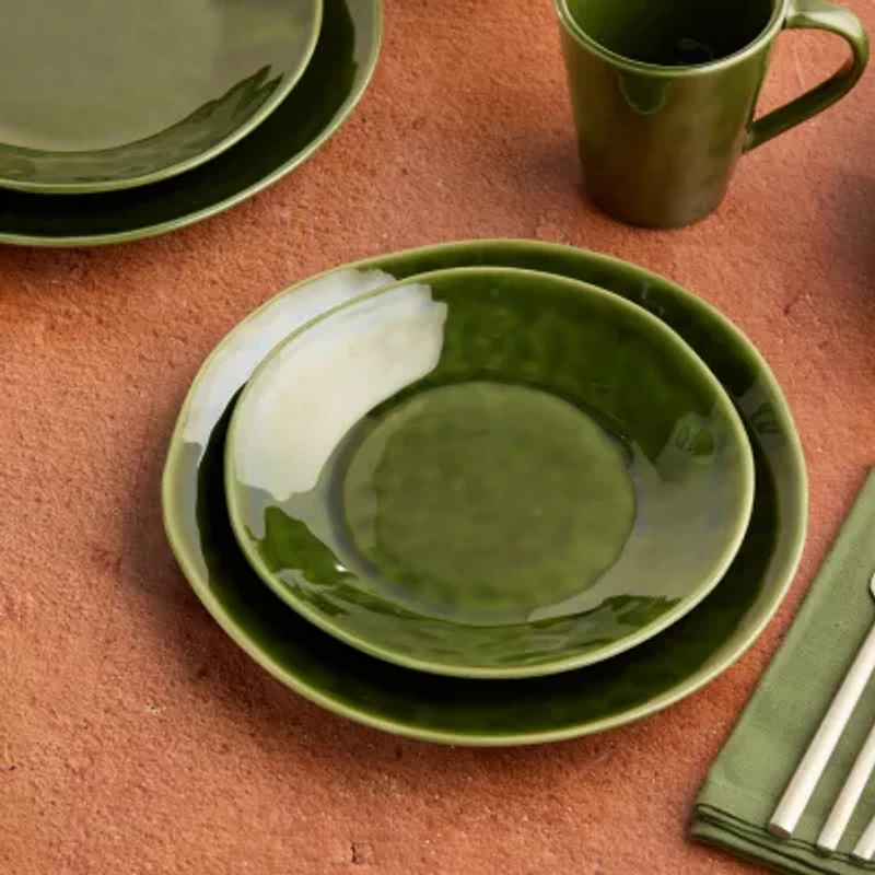 Certified International Verde 4-pc. Stoneware Salad Plate