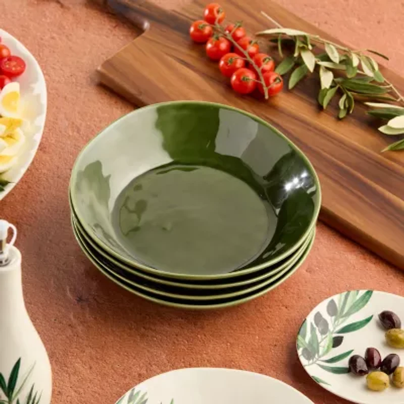 Certified International Verde 4-pc. Stoneware Soup Bowl