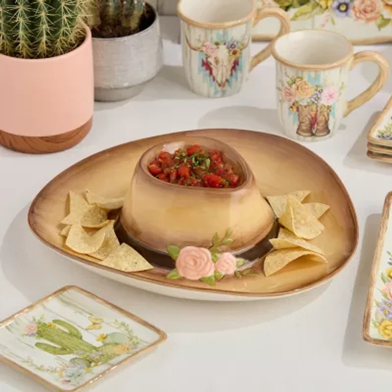 Certified International Rosewood Ceramic Serving Platter