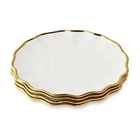 Certified International Regency Gold 4-pc. Porcelain Dinner Plate
