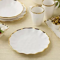 Certified International Regency Gold 4-pc. Porcelain Dinner Plate