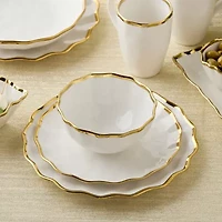 Certified International Regency Gold 4-pc. Porcelain Dinner Plate