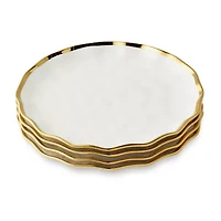 Certified International Regency Gold 4-pc. Porcelain Salad Plate