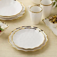 Certified International Regency Gold 4-pc. Porcelain Salad Plate