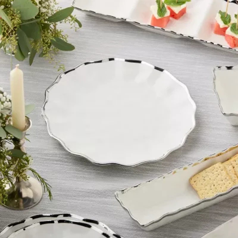 Certified International Regency Silver 4-pc. Porcelain Dinner Plate