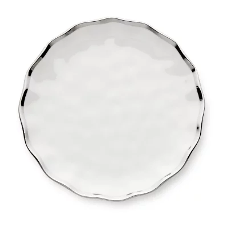 Certified International Regency Silver 4-pc. Porcelain Salad Plate