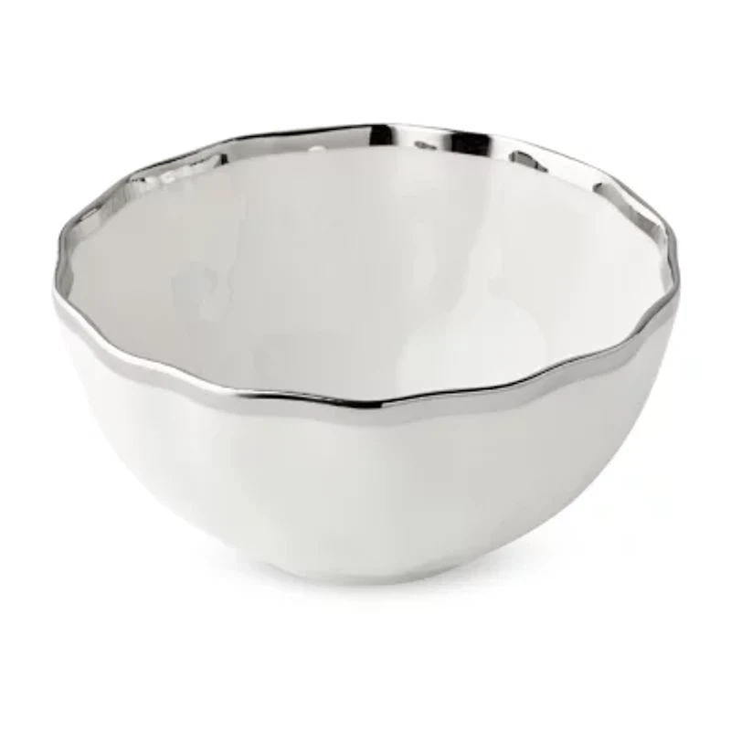 Certified International Regency Silver 4-pc. Porcelain Cereal Bowl