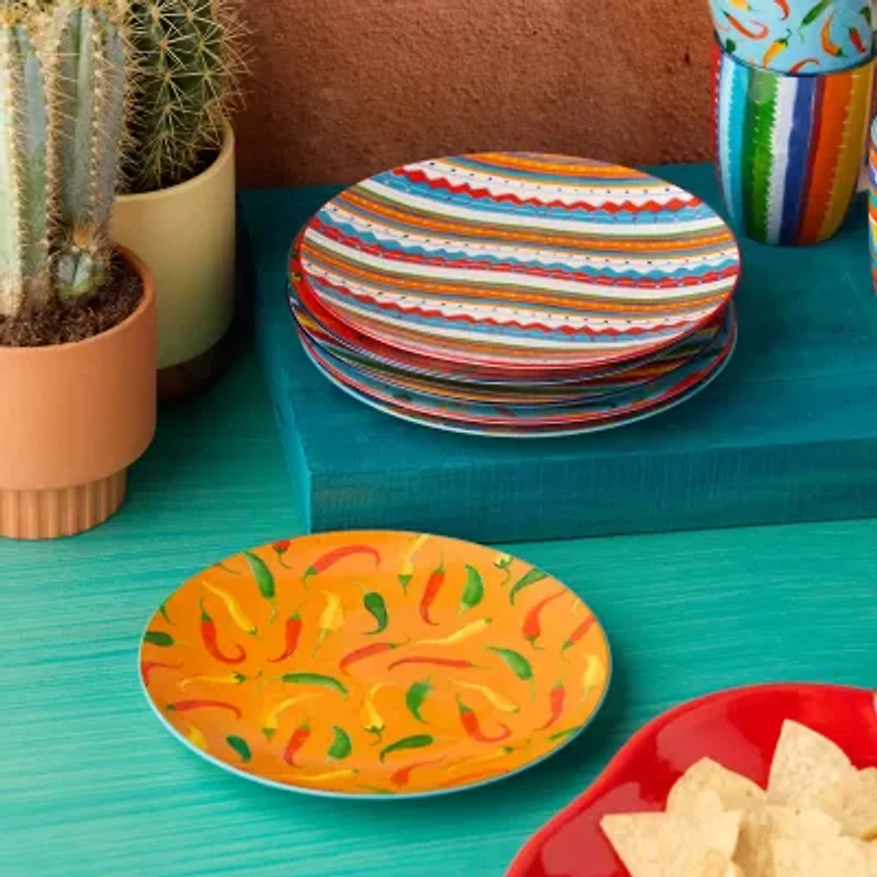 Certified International Caliente 6-pc. Porcelain Salad Plate