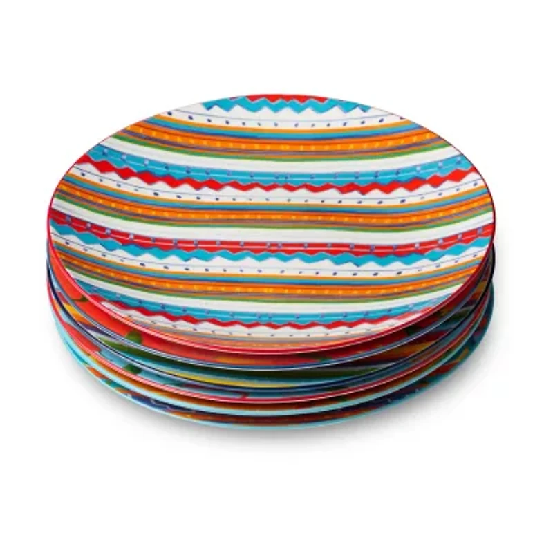 Certified International Caliente 6-pc. Porcelain Salad Plate