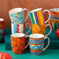 Certified International Caliente 6-pc. Coffee Mug
