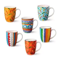 Certified International Caliente 6-pc. Coffee Mug