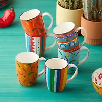 Certified International Caliente 6-pc. Coffee Mug