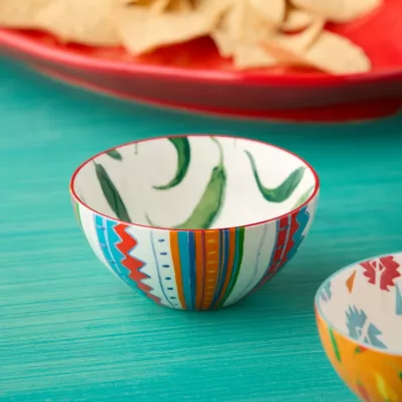 Certified International Caliente 6-pc. Porcelain Ice Cream Bowl