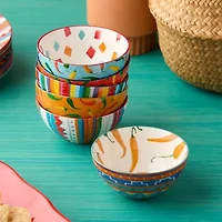 Certified International Caliente 6-pc. Porcelain Ice Cream Bowl