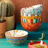 Certified International Caliente 6-pc. Porcelain Ice Cream Bowl