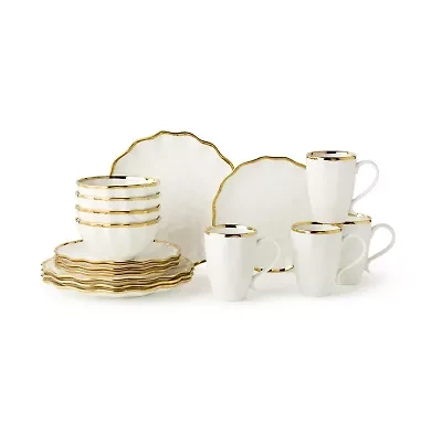 Certified International Regency Gold 16-pc. Porcelain Dinnerware Set