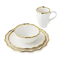 Certified International Regency Gold 16-pc. Porcelain Dinnerware Set