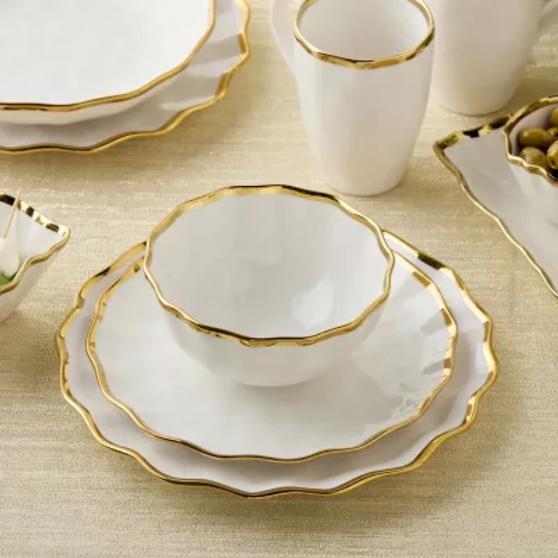 Certified International Regency Gold 16-pc. Porcelain Dinnerware Set