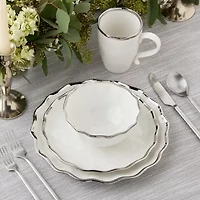 Certified International Regency Silver 16-pc. Porcelain Dinnerware Set