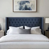 Madison Park Baldwin Queen Upholstered Tufted  Headboard