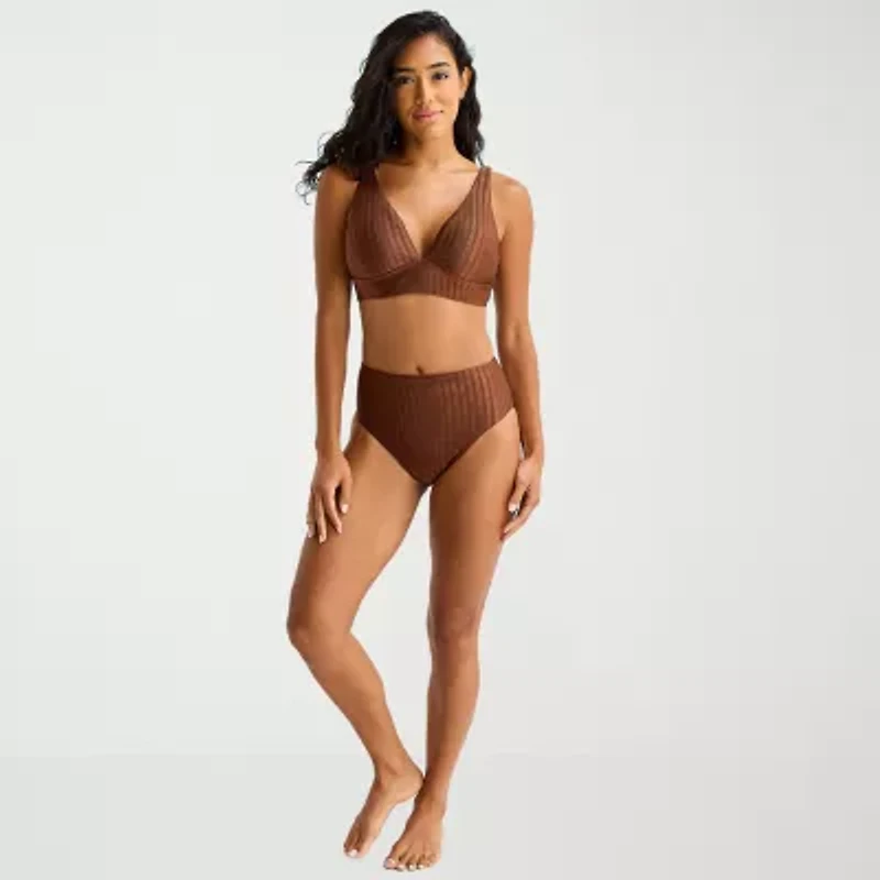 Mynah Womens Adjustable Straps Bralette Bikini Swimsuit Top