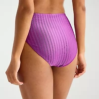 Mynah Womens Lined High Waist Bikini Swimsuit Bottom