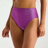 Mynah Womens Lined High Waist Bikini Swimsuit Bottom