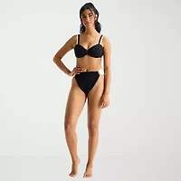 Mynah Womens Lined High Waist Bikini Swimsuit Bottom