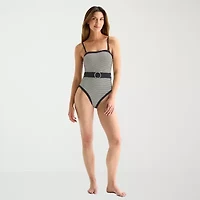 Mynah Womens Textured One Piece Swimsuit