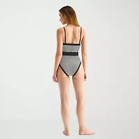 Mynah Womens Textured One Piece Swimsuit