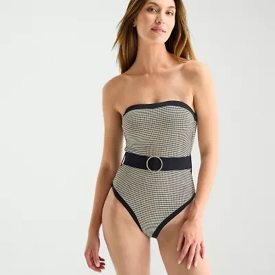 Mynah Womens Textured One Piece Swimsuit