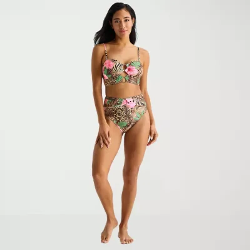 Mynah Womens Lined Bikini Swimsuit Bottom