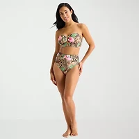 Mynah Womens Removable Straps Midkini Swimsuit Top